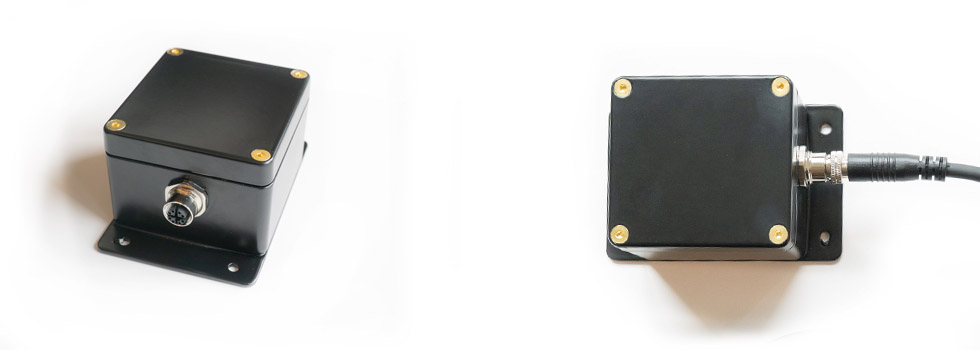 Photo of the MotionNode POE IP68 device with M12 connector